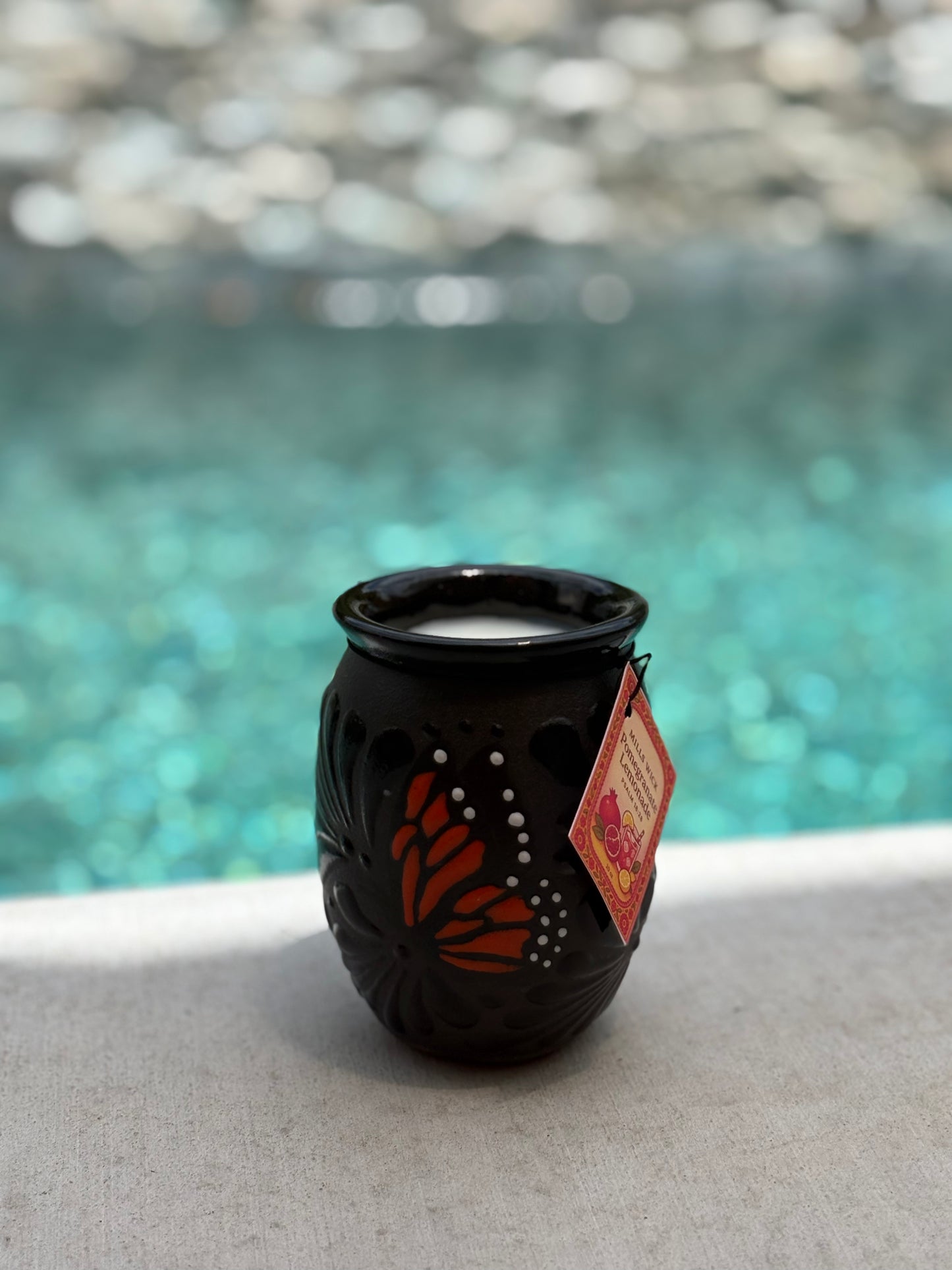 Pomegranate Lemonade | 12 oz Artisan Candle in a Repurposable Mexican Cantarito