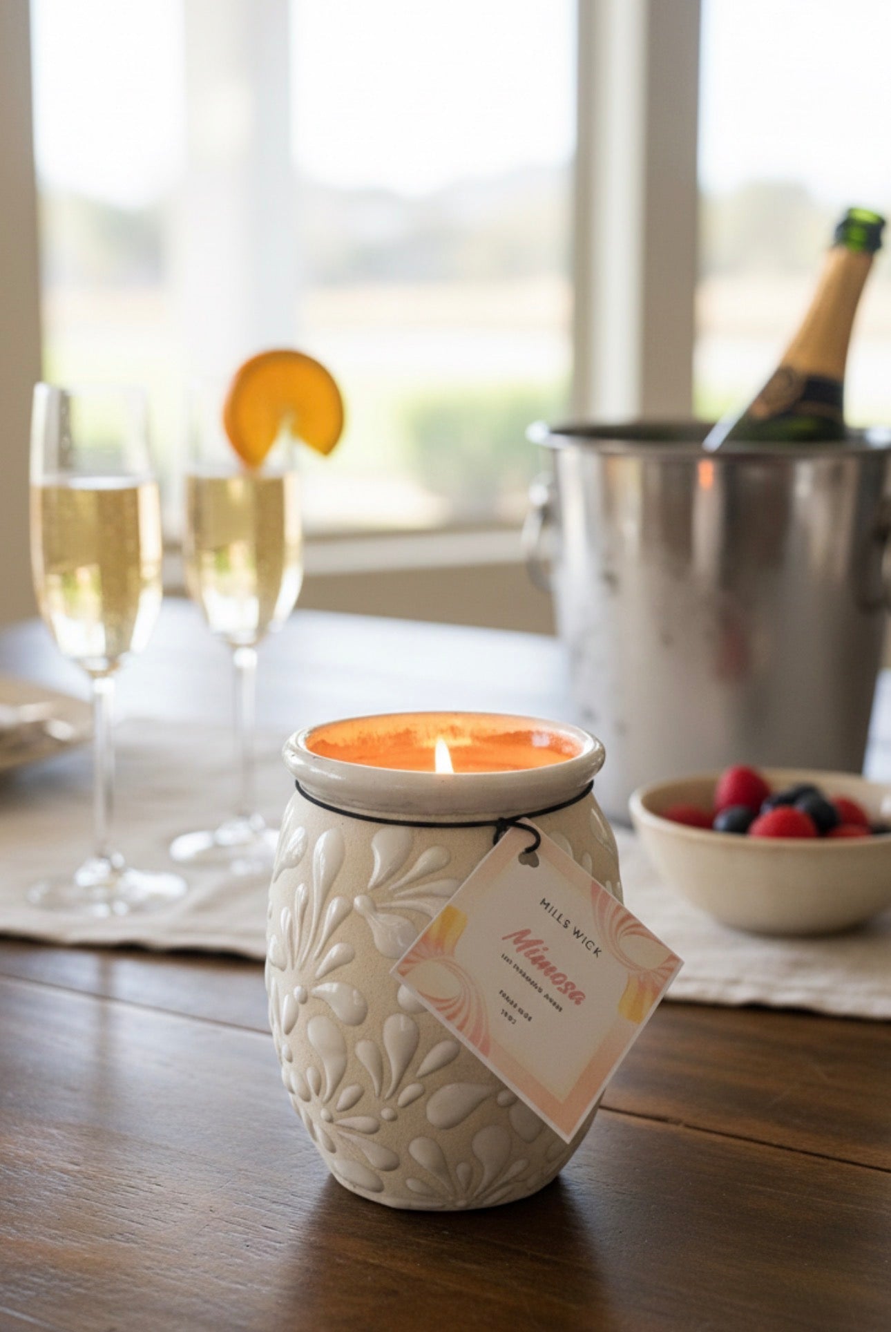Mimosa | 12 oz Soy Candle in a Mexican CantaritoMillswicksoycandlesMills WicklatinaownedMimosa | 12 oz Soy Candle in a Mexican Cantaritoscentedsoycandles