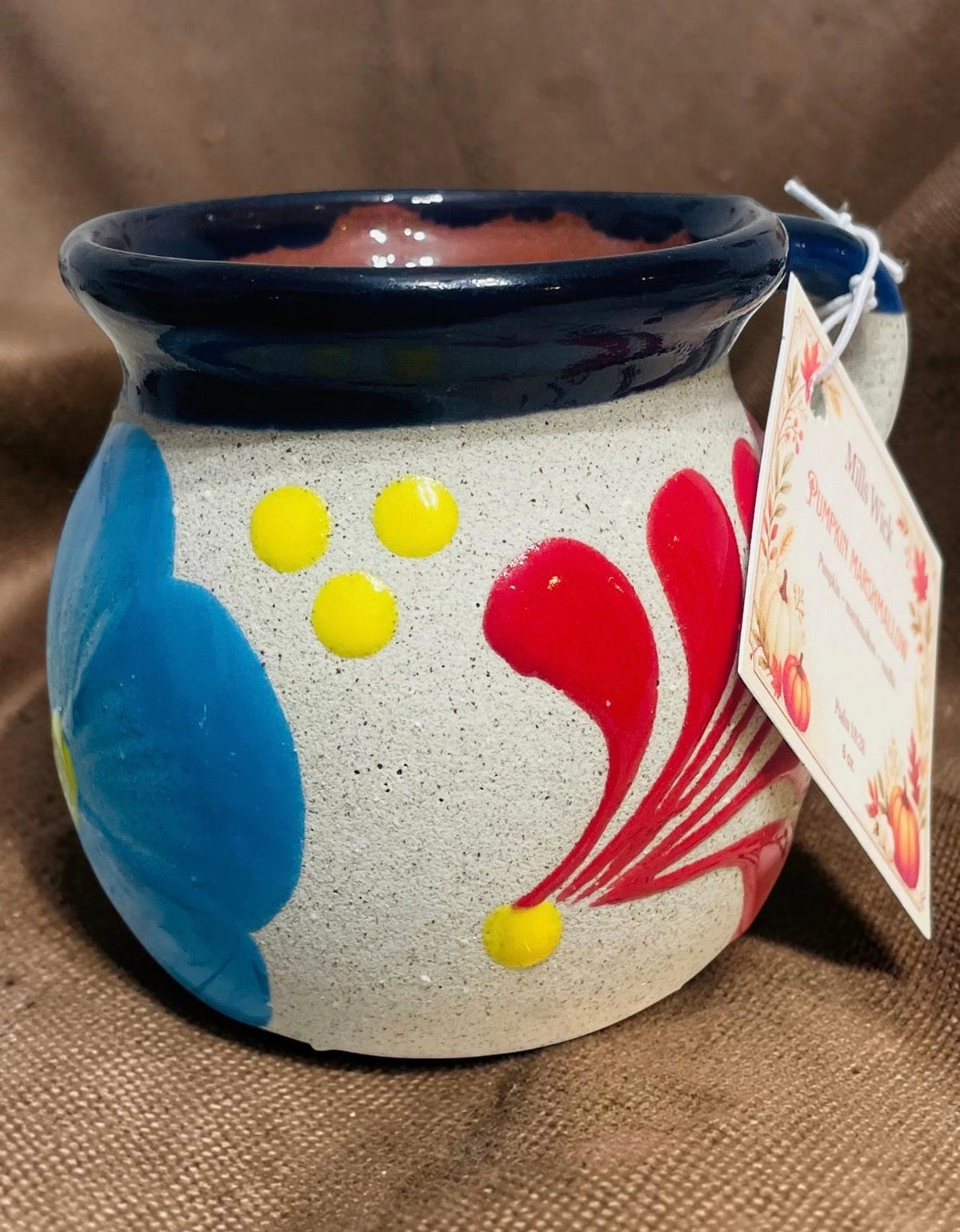 Pumpkin marshmallow 6oz CandleMillswicksoycandlesMills WicklatinaownedPumpkin marshmallow 6oz Candlescentedsoycandles