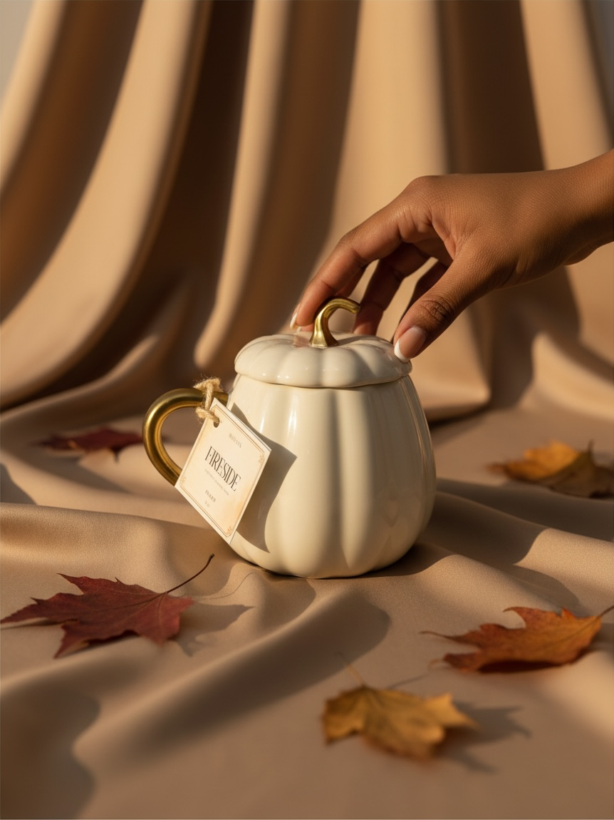 Fireside — 14 oz pumpkin Soy Candle