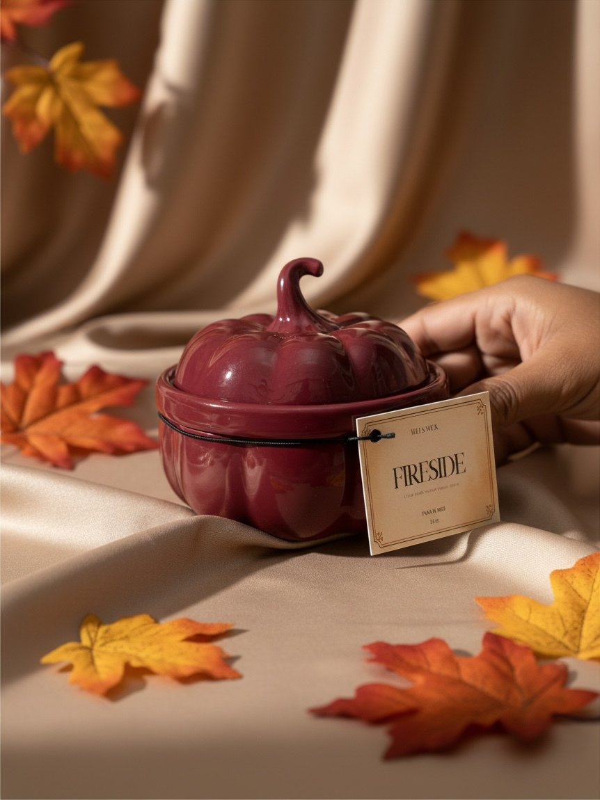 Fireside — 13 oz Wickless Pumpkin Candle