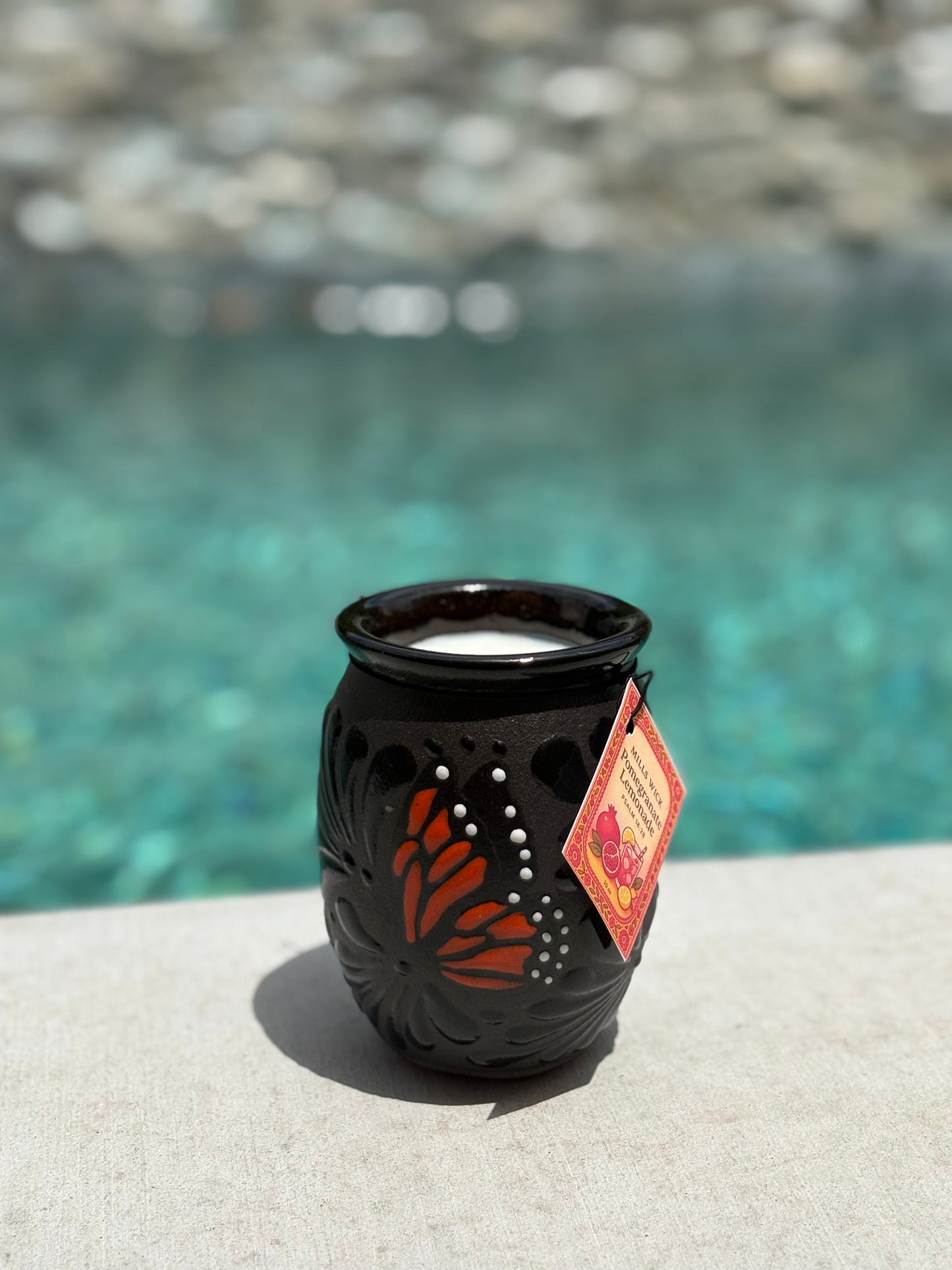 Pomegranate Lemonade | 12 oz Artisan Candle in a Repurposable Mexican Cantarito
