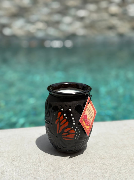 Pomegranate Lemonade | 12 oz Artisan Candle in a Repurposable Mexican Cantarito