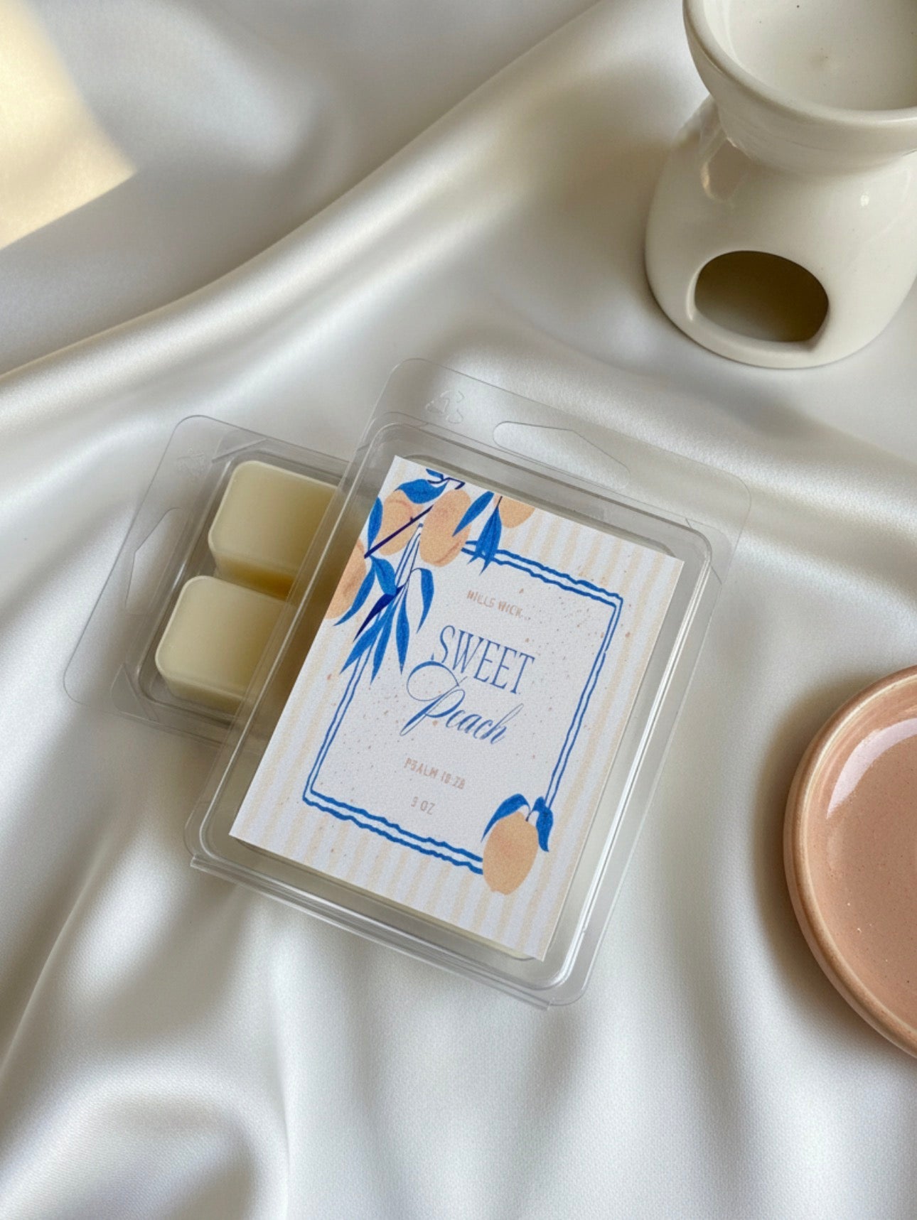 Sweet Peach Wax Melt | 3 oz Soy Wax MeltMillswicksoycandlesMills WicklatinaownedSweet Peach Wax Melt | 3 oz Soy Wax Meltscentedsoycandles