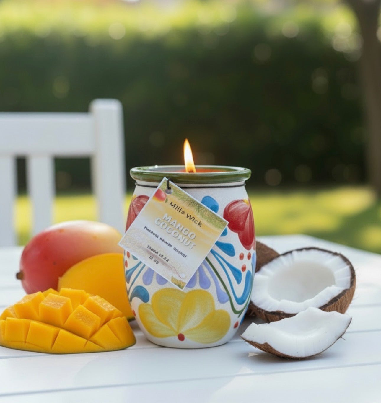Mango & Coconut Candle | 12 oz Mexican Jarrito CandleMillswicksoycandlesMills WicklatinaownedMango & Coconut Candle | 12 oz Mexican Jarrito Candlescentedsoycandles
