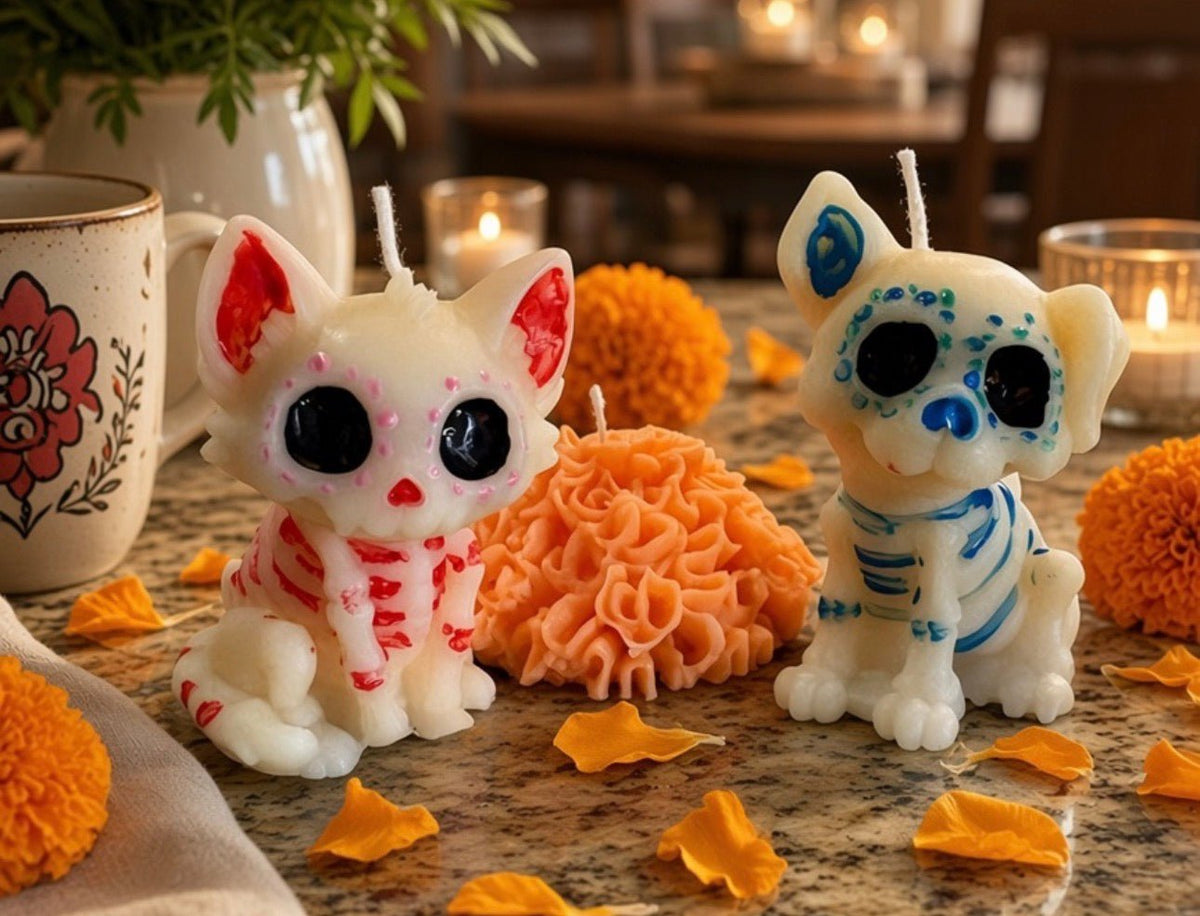 🐾 Día de Muertos Dog/cat Candle Pumpkin Marshmallow • 1.5 ozMillswicksoycandlesMills Wicklatinaowned🐾 Día de Muertos Dog/cat Candle Pumpkin Marshmallow • 1.5 ozscentedsoycandles