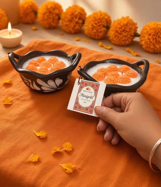 Marigold/Cempasuchil-Soy CandleMillswicksoycandlesMills WicklatinaownedMarigold/Cempasuchil-Soy Candlescentedsoycandles