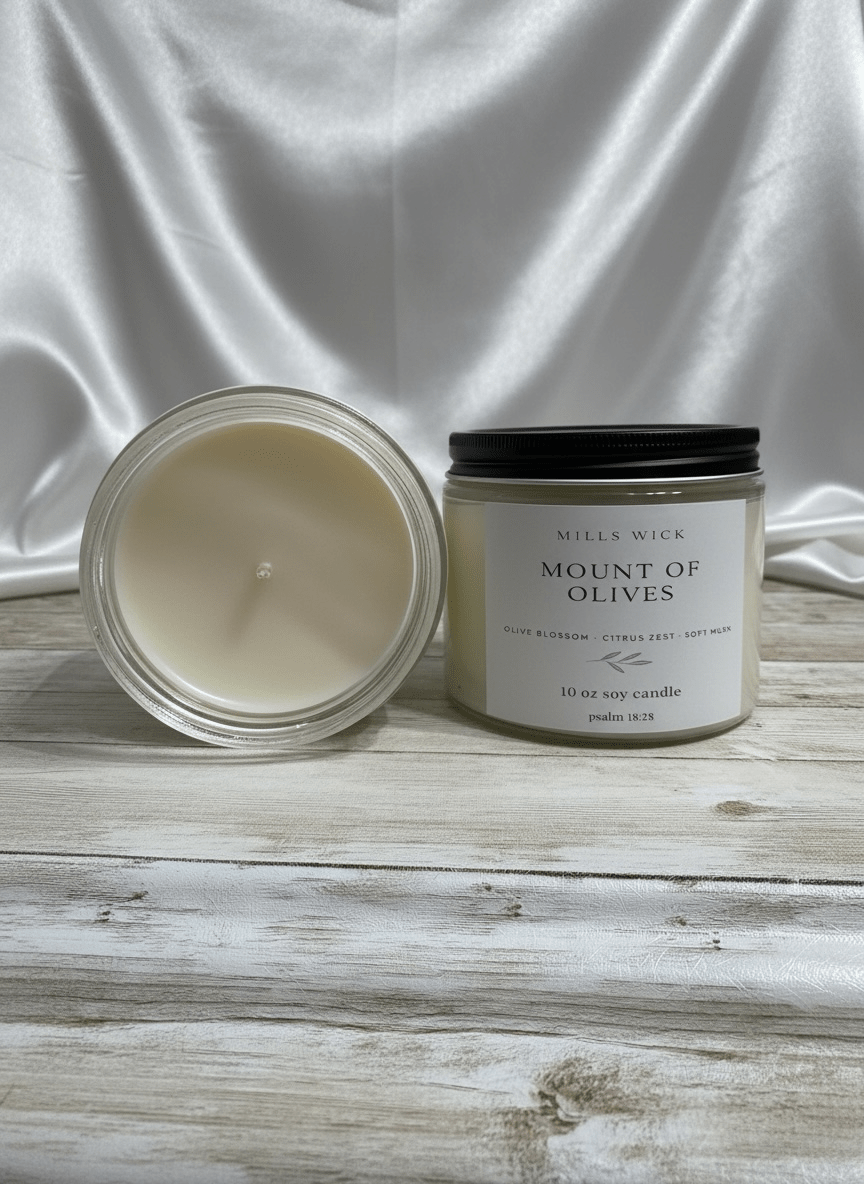 Mount of Olives: Premium Soy CandleMillswicksoycandlesMills WicklatinaownedMount of Olives: Premium Soy Candlescentedsoycandles