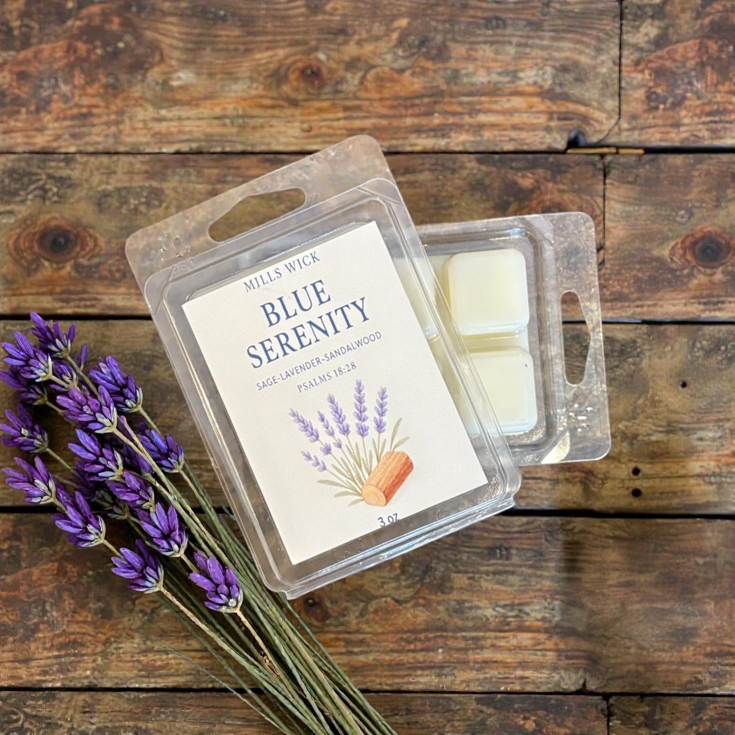 Blue serenity wax meltsMillswickscented candlessoycandlesMills WicklatinaownedBlue serenity wax meltsscentedsoycandles