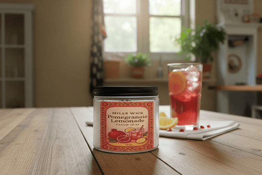 Pomegranate lemonade soy candle - 10ozMillswicksoycandlesMills WicklatinaownedPomegranate lemonade soy candle - 10ozscentedsoycandles