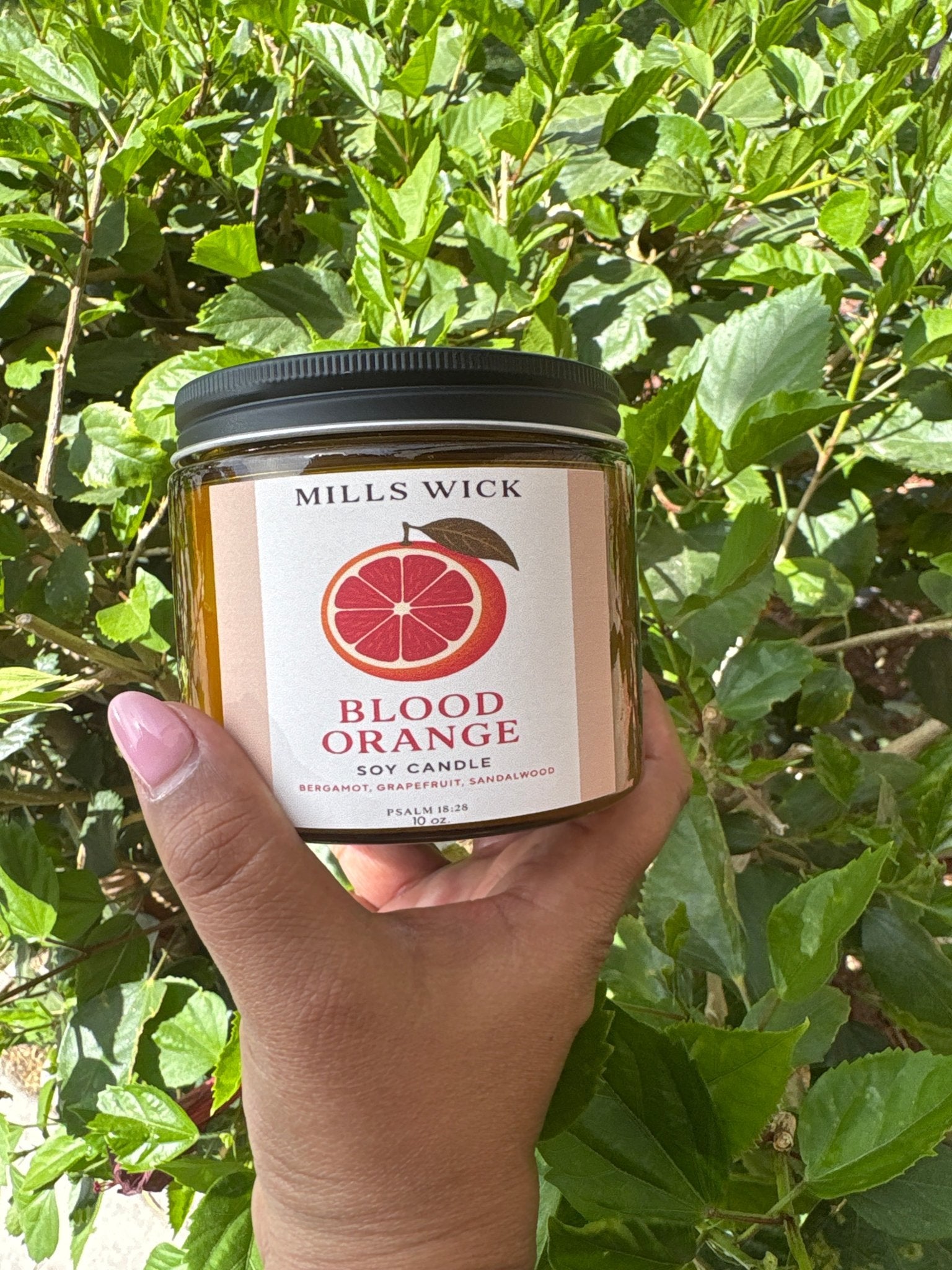 Soy scented candle - Blood orangeMillswickscented candlessoycandlesMills WicklatinaownedSoy scented candle - Blood orangescentedsoycandles