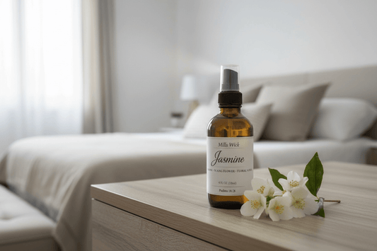 Jasmine room spray 4fl ozMillswickRoom spraysoycandlesMills WicklatinaownedJasmine room spray 4fl ozscentedsoycandles