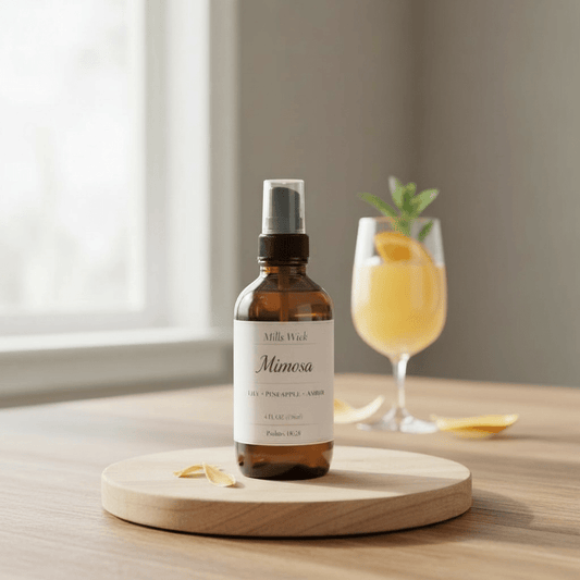 Mimosa bliss - room sprayMillswickRoom spraysoycandlesMills WicklatinaownedMimosa bliss - room sprayscentedsoycandles