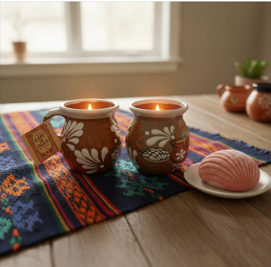 Café de Olla – 12 oz Soy Candle in Reusable Mexican Pottery MugMillswickscented candlessoycandlesMills WicklatinaownedCafé de Olla – 12 oz Soy Candle in Reusable Mexican Pottery Mugscentedsoycandles