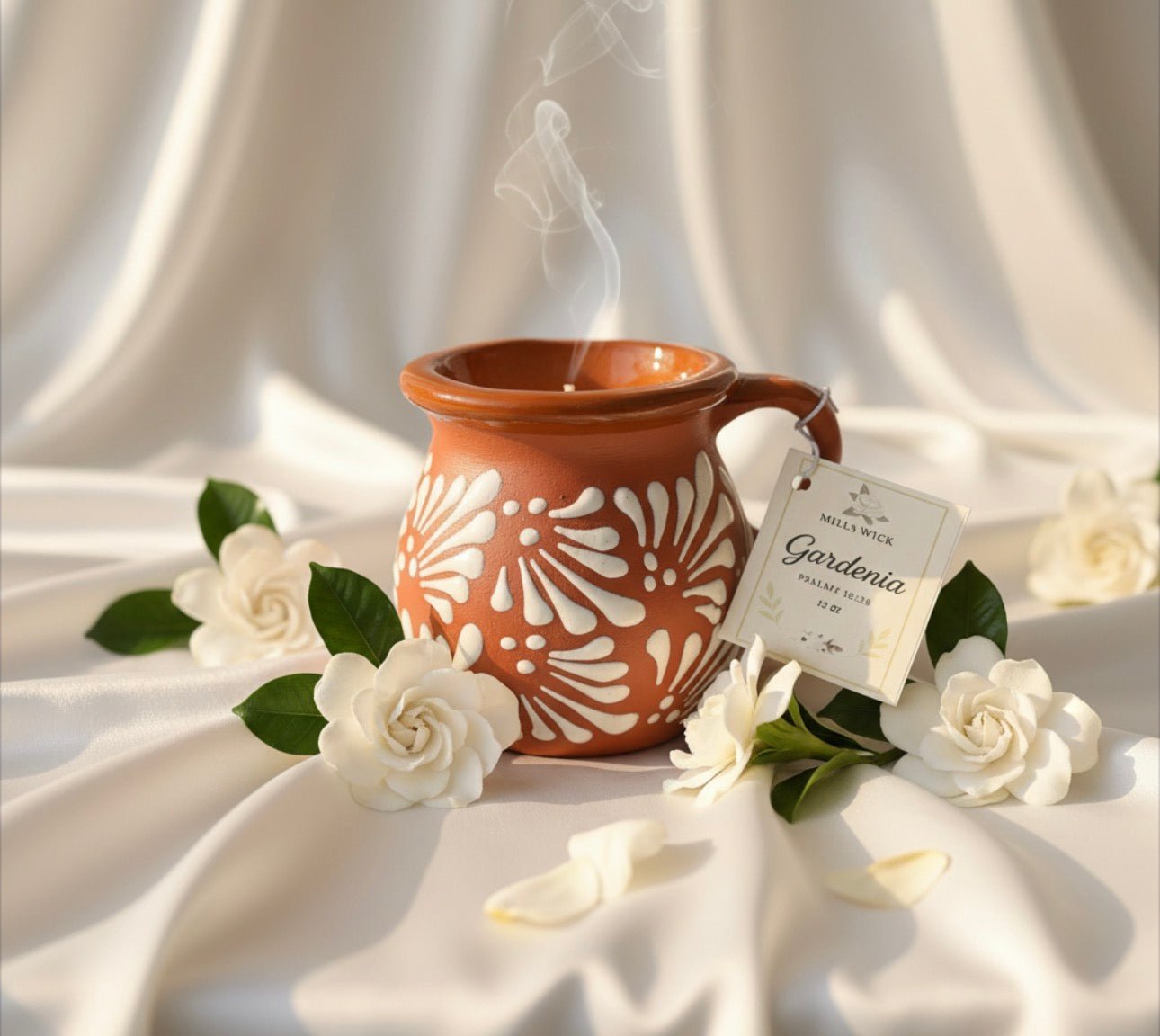 Gardenia Bloom - 12ozMillswickscented candlessoycandlesMills WicklatinaownedGardenia Bloom - 12ozscentedsoycandles