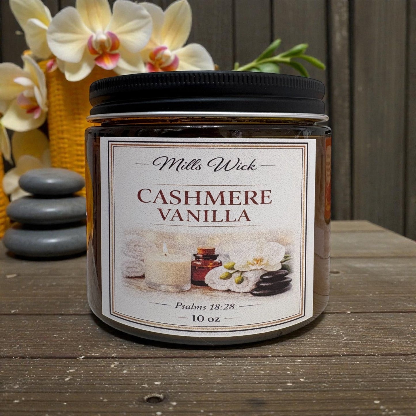 Cashmere vanilla - 10oz soy candleMillswicksoycandlesMills WicklatinaownedCashmere vanilla - 10oz soy candlescentedsoycandles